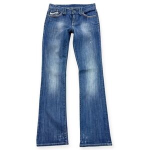 Armani Exchange Jeans Women's Size 0 Blue Denim Medium Wash Bootcut Low rise
